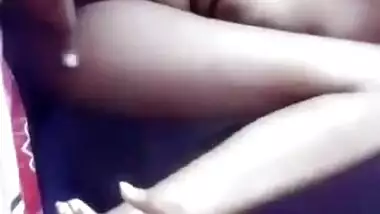 Excited Desi turns on webcam and fingers XXX orifice on the floor