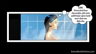 Big-boobied Desi Bhabhi XXX masturbation with water jet in comic porn