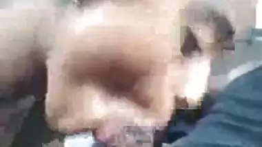 Horny Indian Girl Sucking Penis Of Lover Inside Car