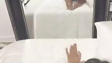 NRI Desi Teen Girl Getting Fucked by Foreign Boy in front of Mirror