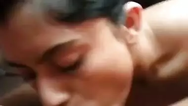 Playing with big dick in her mouth and pussy by desi GF