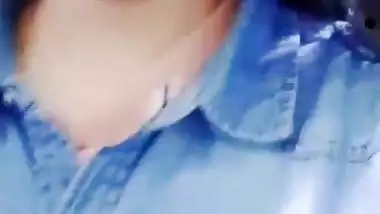 Bengali college girl shows big boobs on video call