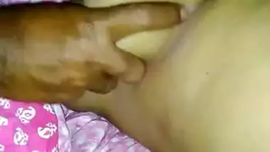 Husband playing with bhabi boobs