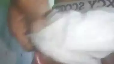 Indian big cock masturbating in toilet