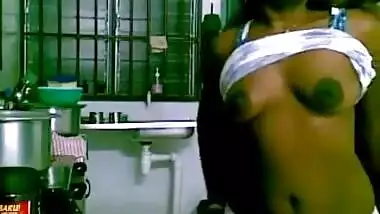 Sexy couple hardcore sex in the kitchen