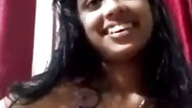 Firm boobs mallu GF removing bra and topless video call