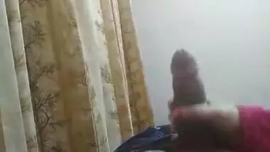 Indian girl handjob boobjob to her customer at his house