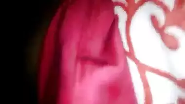 Horny desi bhabhi handjob and hubby play with her boobs inside the blanket