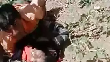 Dehati outdoor sex caught on livecam by a voyeur