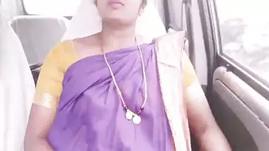 Indian maid car sex Telugu dirty talks.