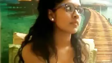 Hot Cute Desi Aunty on Cam Chat Standing and Removing Her Panty and Show her Lovely Ass