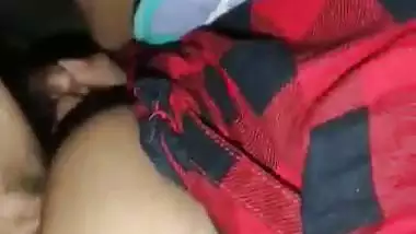 Young newly married BD couple boob sucking sex video