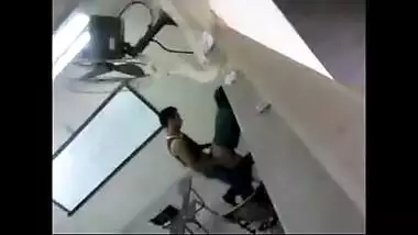 Voyeur records Goa college couple fucking in classroom on cam!