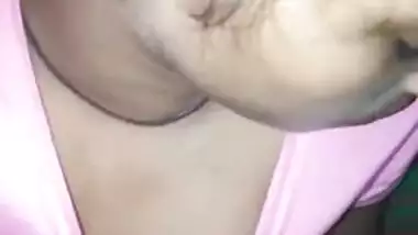 Man comes up to a sleeping Desi babe and XXX touches her nipples