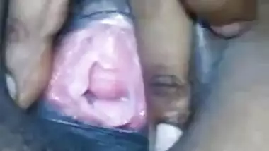 Amateur Desi gal shows she is ready for sex by touching bald XXX twat