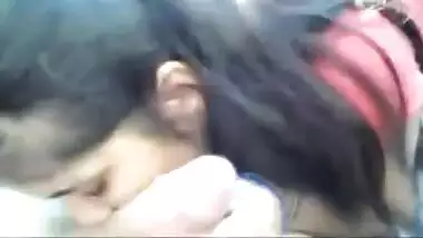 Desi Indian Teen Girlfriend Giving Outdoors