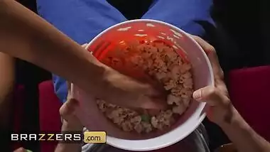 Brazzers - Naughty Tina Fire Gets Her Pussy Fucked By Jordi El In The Popcorn Machine