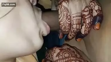 Newly married bhabhi blowjob