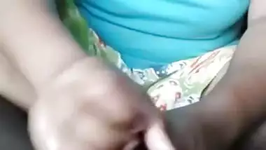 Indian Bhabhi Jerking Cock