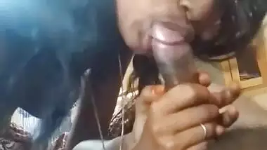 Tamil GF deep throating big dick of BF