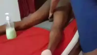 Guy enjoys Indian massage sex with two young masseuses