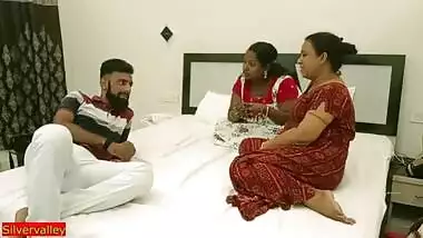 Indian Bengali housewife and her sister hot amateur threesome sex ! With Dirty audio